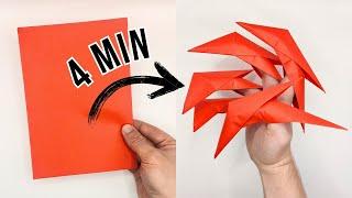 Origami DRAGON CLAWS  in 4 minutes Easy paper claws tutorial