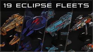 19 custom fleets for Eclipse Dawn for the galaxy boardgame