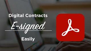 Get a PDF contract / agreement digitally signed easily w/ Adobe Acrobat — easily