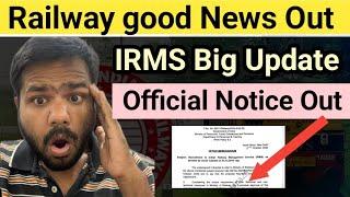 Omg Railway  IRMS Is back Ese officially notice out #irms #railway #ese #rrbje