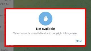 Fix Telegram Channel Not available Problem | This channel is unavailable due to copyright infringeme