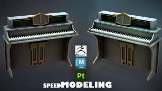 Stylized Piano with Autodesk Maya 2025, Zbrush, and Substance 3D Painter