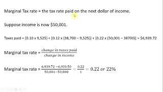 Federal Income Tax: Calculating Average and Marginal Tax Rates