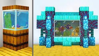 3 Simple Fish Tank Aquarium in Minecraft!