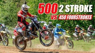 Racing the World's Best 500cc 2 Stroke vs 450 4 Strokes!