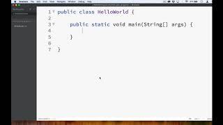 Creating a Hello World Program in Java