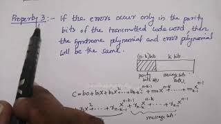 Lecture 36: Decoding of Cyclic Codes