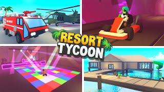  TODAS LAS EXPANSIONES AL 100%  Roblox Resort Tycoon #5