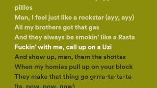 Post Malone ft. 21 Savage - rockstar (Lyrics)