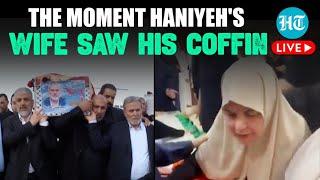 Ismail Haniyeh Funeral: Wife Amal Bids Tearful Farewell as Hamas Chief's Body Arrives in Doha