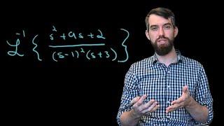 Inverse Laplace Transform Example using Partial Fractions