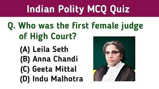 Most Important 30 Indian Polity MCQs Quiz (Set 25)