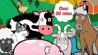 Farm Animals For Toddlers | Learn Counting and Colours