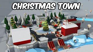 BUILDING A CHRISTMAS TOWN IN BLOXBURG