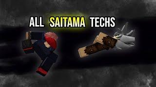 Every Single Saitama Tech | The Strongest Battlegrounds