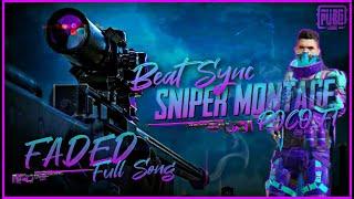 #pubgmobile | FADED(Alan Walker) | Most Amazing Pubg Gun Shots | Beat Sync | SNIPER ONLY |1080p60fps