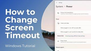 How to Change Screen Timeout in Windows 11 (Easy)