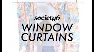 Window Curtains from Society6 - Product Demo