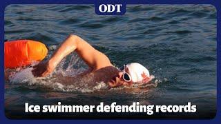 Para athlete Francois Lambrechts - Ice Swimming