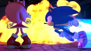 Sonic saves Amy from Blaze | MEGA X