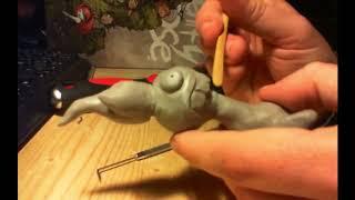 Serenity Rose goblin sculpture