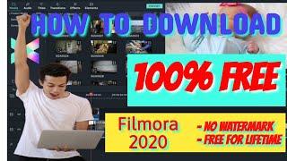 HOW TO DOWNLOAD FREE FILMORA 2020 l VIDEO EDITOR l NO WATERMARK