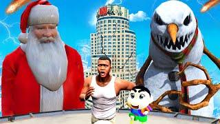 SANTA CLAUS Became More Powerful And Defeat EVIL SNOWMAN in GTA5 | GTA5 Avengers