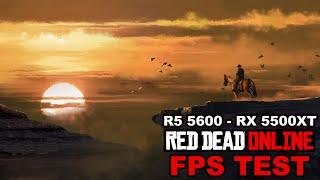 R5 5600 - RX 5500 XT | Red Dead Redemption 2 Online 1080P Balanced Settings FPS Test