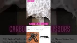 Carbon Steel U-Shape Sewing Scissors – Perfect for Trimming, Embroidery, and DIY Crafts