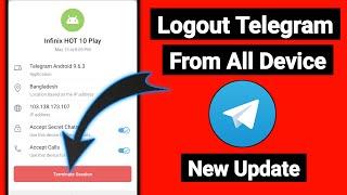 How to Logout Telegram Account From All Devices | Telegram Account Logout |