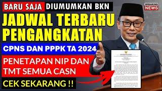 BARU SAJA DIUMUMKAN BKN JADWAL TERBARU PENGANGKATAN CPNS DAN PPPK 2024 TAHAP 1 DAN TAHAP 2