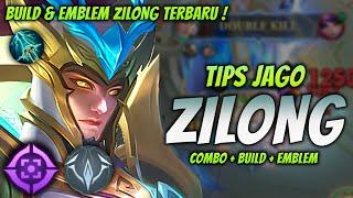 CARA MAIN ZILONG META TERBARU ! BUILD & EMBLEM ZILONG TERSAKIT 2024 ! | ZILONG EXP LANE GAMEPLAY