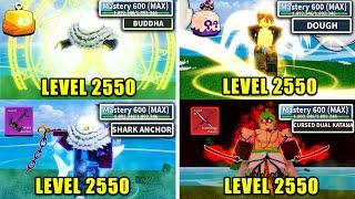 Fourth Accounts Reaching Max Level 2550 (Max Level) Blox Fruits In One Video Full Movie