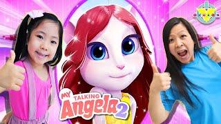 My Talking Angela 2! Start Your New BFF Adventure with Kate and Mommy!!