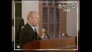 President Gerald Ford predicts how the first female President will come.