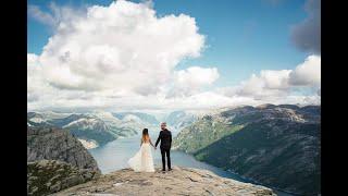 Ewelina i Adrian. PREIKESTOLEN, NORWEGIA.