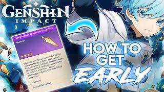 GET THIS ASAP!! HOW TO GET CLAYMORE  PROTOTYPE EARLY + AR EXP (AR 10+) | Genshin Impact