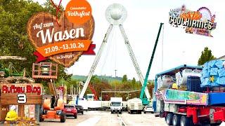 177. Cannstatter Volksfest 2024 | Aufbau Blog 3 (11.9.2024) - Clip by CoolKirmes