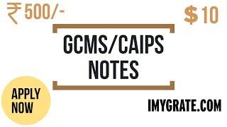 How to apply CAIPS Notes GCMS Notes | Step by step guide with examples