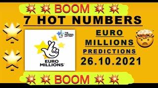 26.10.2021 | Euro Millions Lotto Predictions for today | @TheNationalLottery UK JACKPOT BOOM 