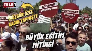 CHP'nin "Büyük Eğitim Mitingi" için öğretmenler alana koştu! Özgür Özel'den Erdoğan'a sert tepki