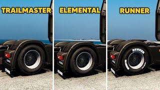 ETS2 Tire Comparison - Trailmaster vs Elemental vs Runner