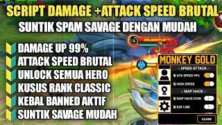 DAMAGE ATTACK SPEED HIGH ‼️ SCRIPT DAMAGE +ATTACK SPEED BRUTAL MLBB | SUNTIK DAMAGE MOBILE LEGENDS