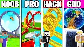 Minecraft NOOB vs PRO vs HACKER: ROLLER COASTER CHALLENGE in Minecraft / Animation