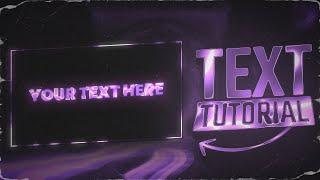 AE LIKE TEXT ON ALIGHT MOTION \ - Glow Text Tutorial | free xml preset