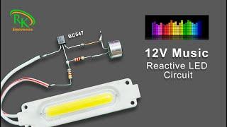 How to Make a Music Reactive LED Light Circuit | DIY Electronics Project