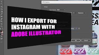 How I export an image for Instagram with Adobe Illustrator