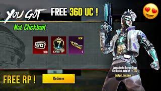 FREE 360 UC  FREE Royal Pass Trick In BGMI | How To Get Free Uc In Bgmi | Free Material In Bgmi !