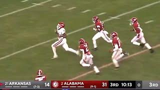 Treylon Burks is TOO FAST for Alabama