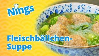 Lecker und leicht: Chinesische Fleischbällchen-Suppe